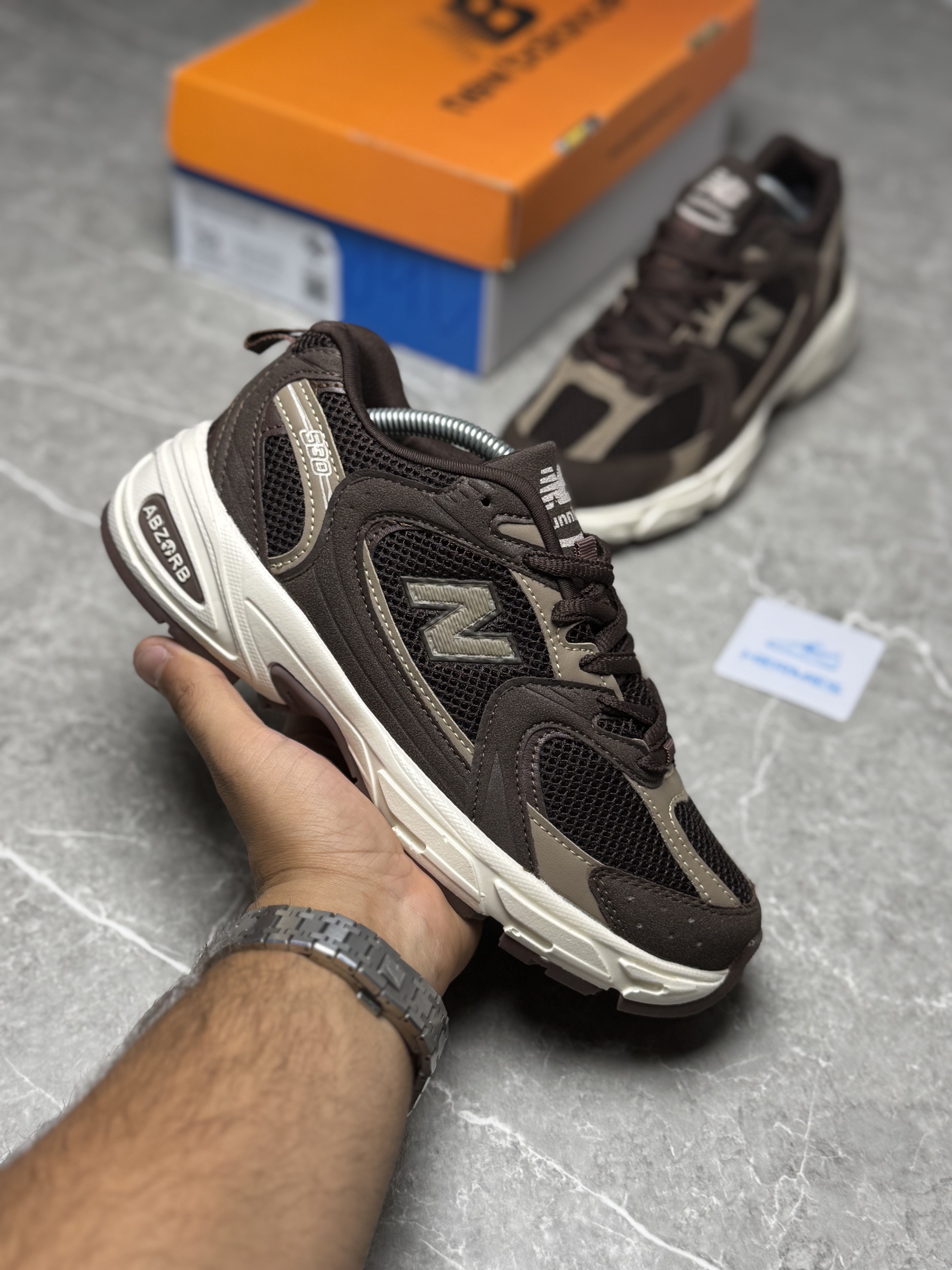 کتونی زنانه رانینگ  New balance 530  رنگ موکا