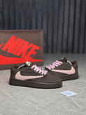 کفش زنانه نایک جردن Travis Scott mocha pinkرنگ قهوه ای صورتی